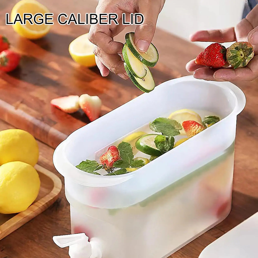 2.8L Fridge Drink Dispenser Jug with Faucet | Food-Grade PP