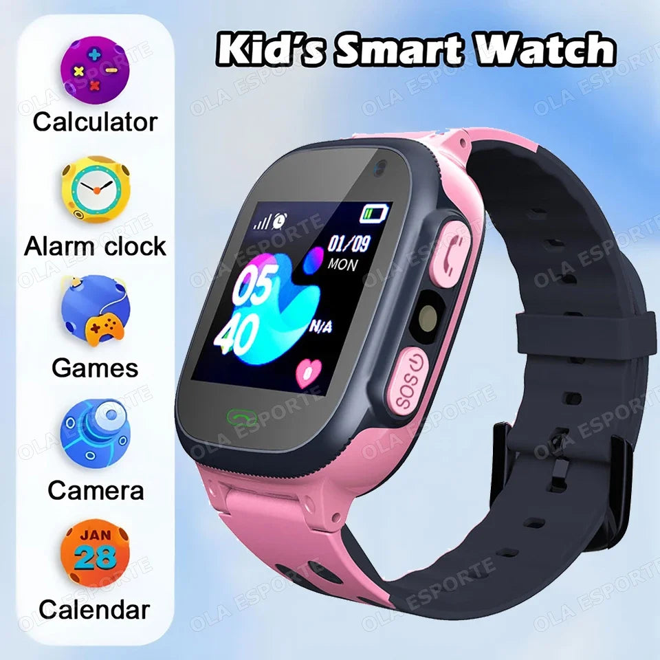 Kids GPS Smart Watch | SOS Calling, Flashlight, Waterproof