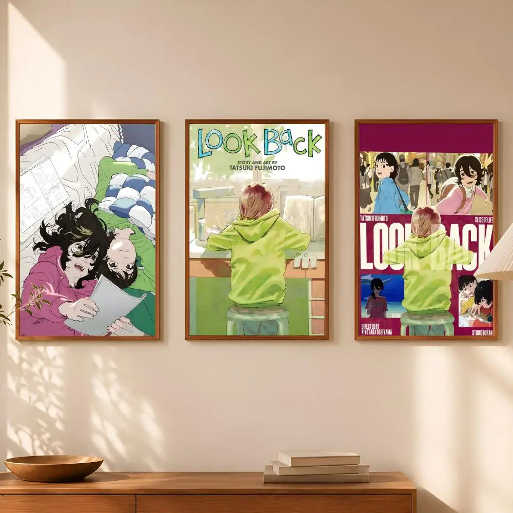 Look Back Manga HD PVC Self-Stick Wall Art Poster | Waterproof