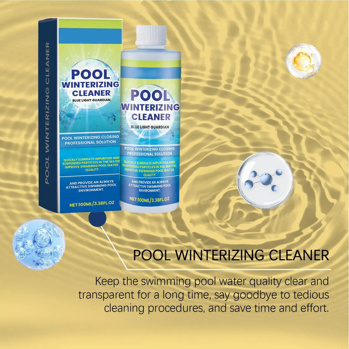 Pool Water Clarifier 100ml – Flocculant for Pools & Hot Tubs