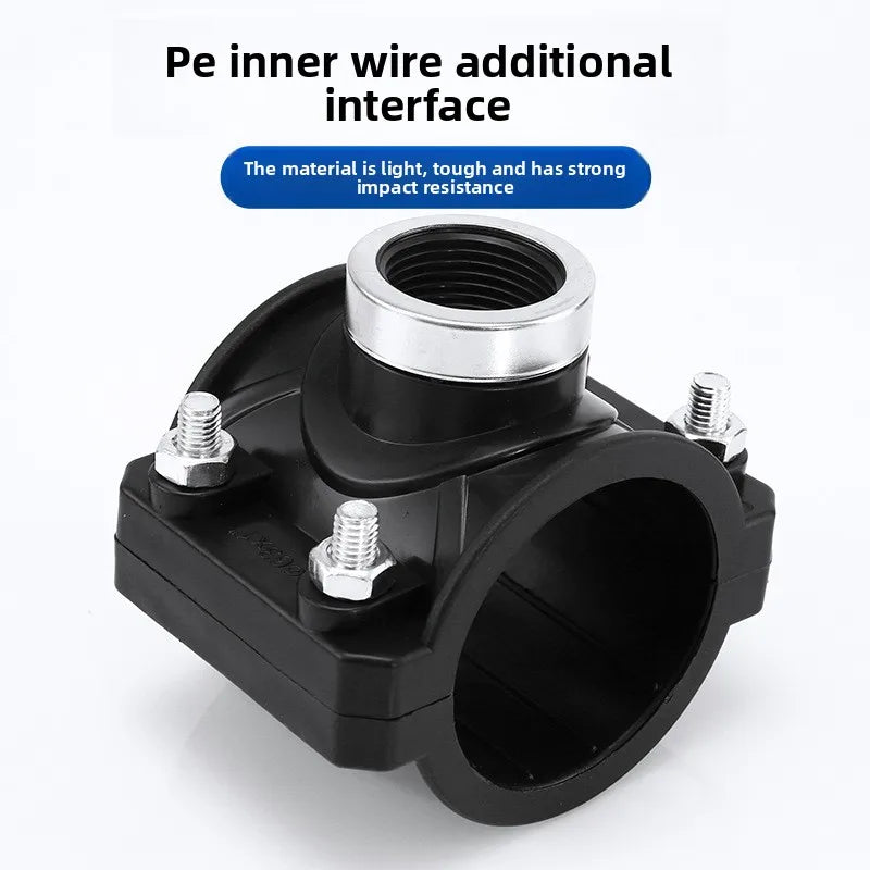 Clamp Saddle Drain Valve 20–50mm Pipe Quick-Connect Fitting
