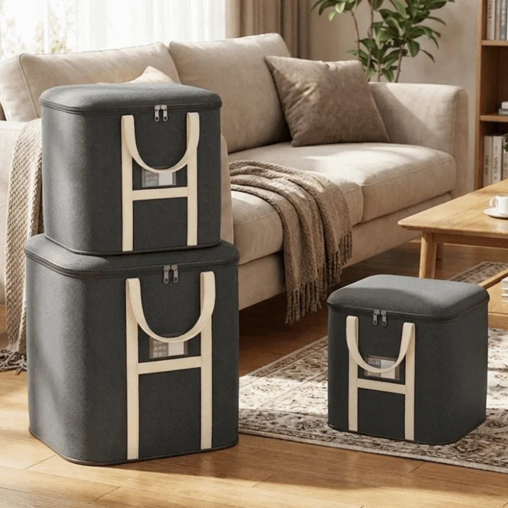 Waterproof Foldable Quilt & Clothes Storage Bag with Handle