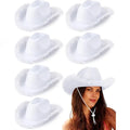 6-Pack Fluffy Cowgirl Hats – Bachelorette & Bridal Party Set