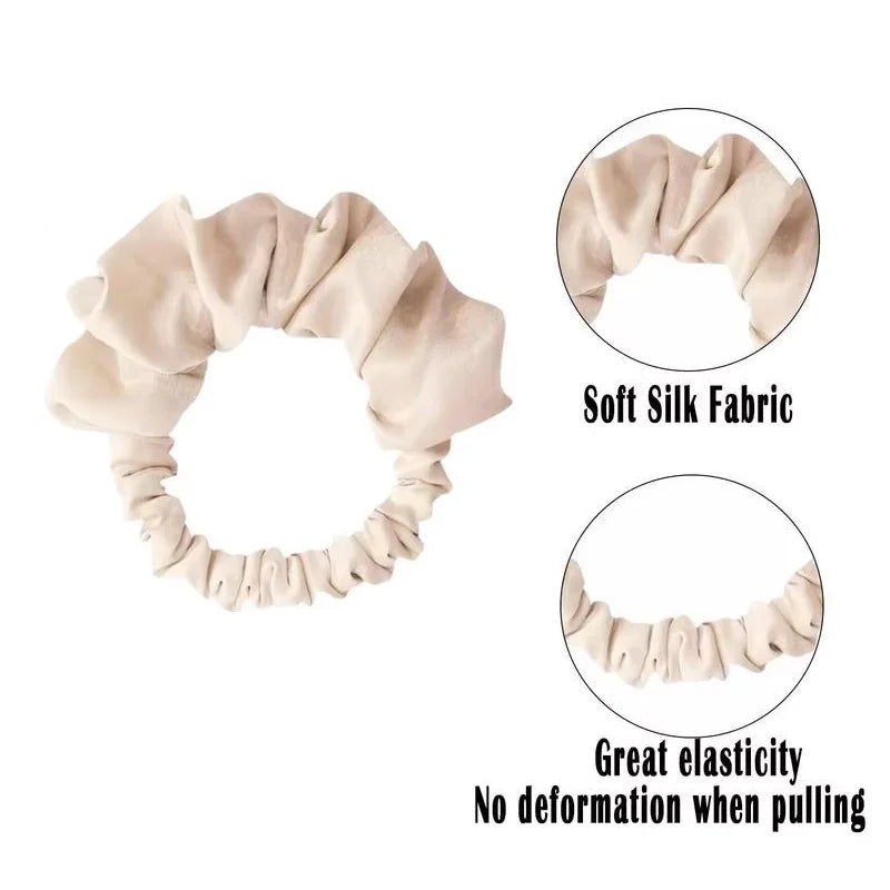 Satin Elastic Headband & Heatless Curl Tool – 8 Colors