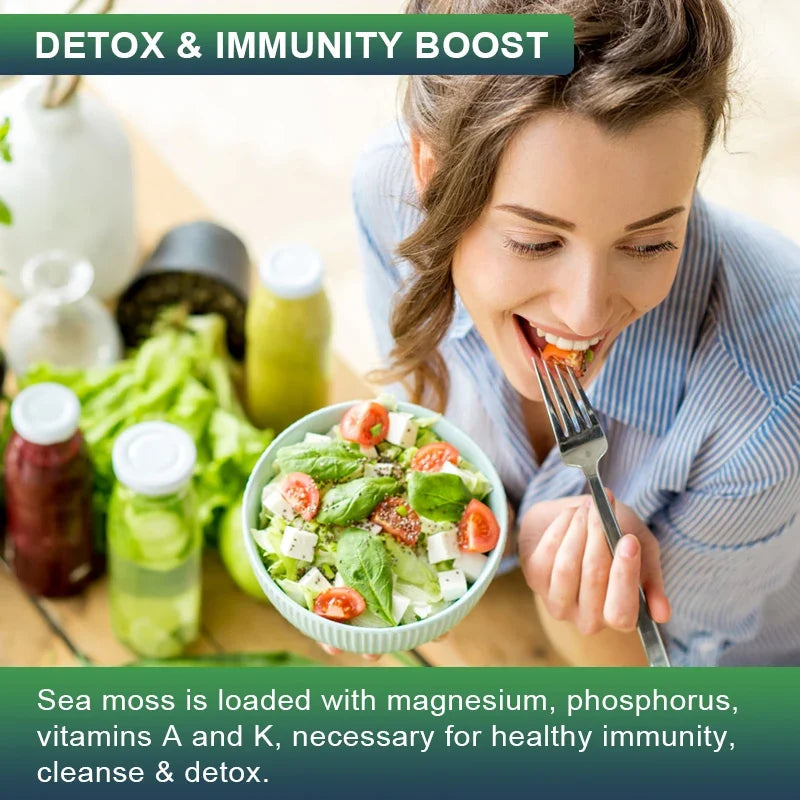 Beworths Sea Moss Capsules – Immune & Thyroid Support 120ct