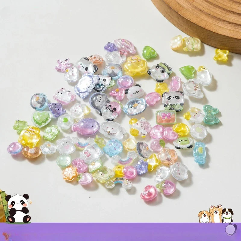 3D Relief Cartoon Crystal Stickers – Phone, Journal & Anime Decor