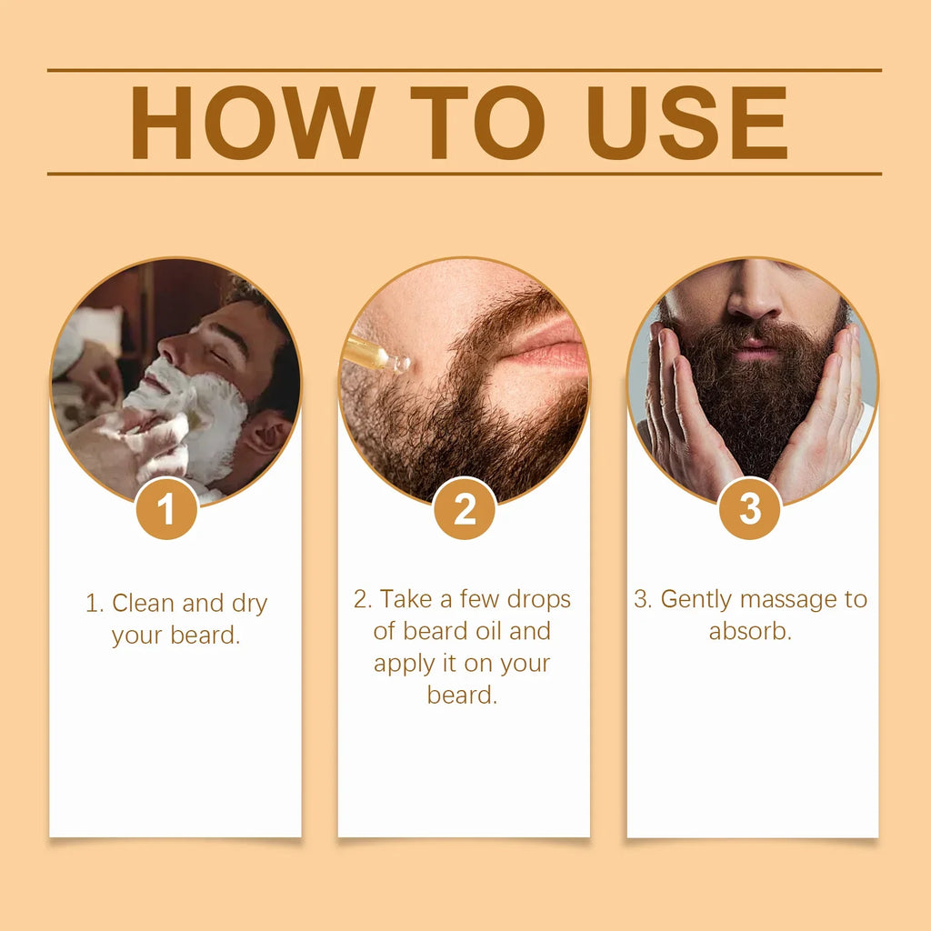 Men's Beard Oil – Argan & Mineral Oil Daily Moisturizer 30ml