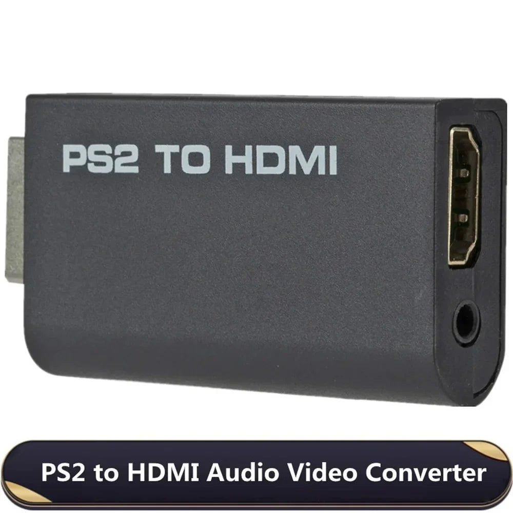 PS2 to HDMI Converter Adapter | 1080P HD + 3.5mm Audio