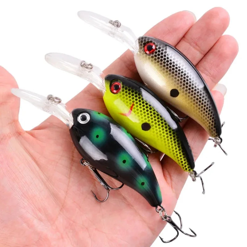 Mini Crank Fishing Lure Set 10cm 15g – Swimbait Wobble 3/5/8 PCS