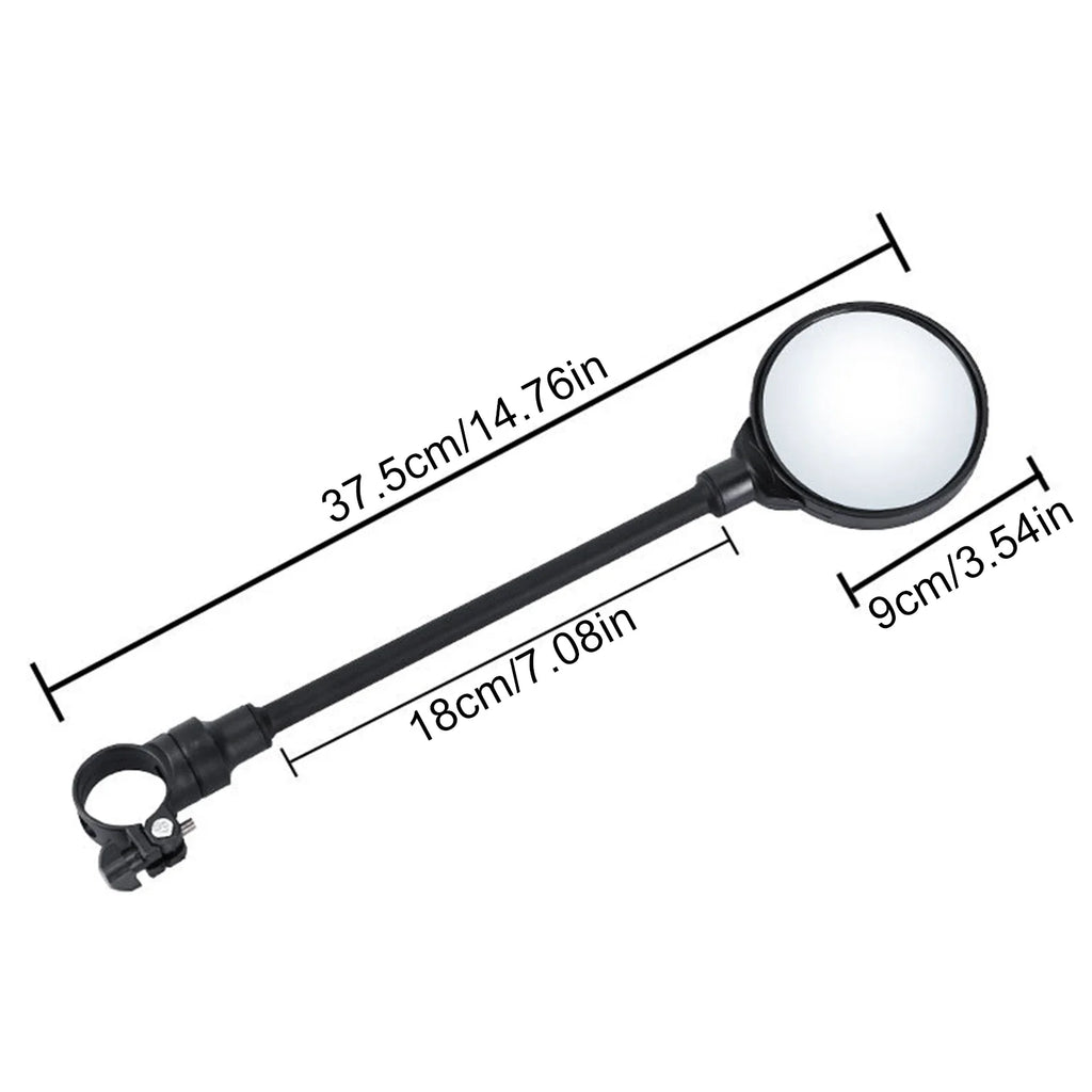 Adjustable Handlebar Rear View Mirror for Bike & Moped
