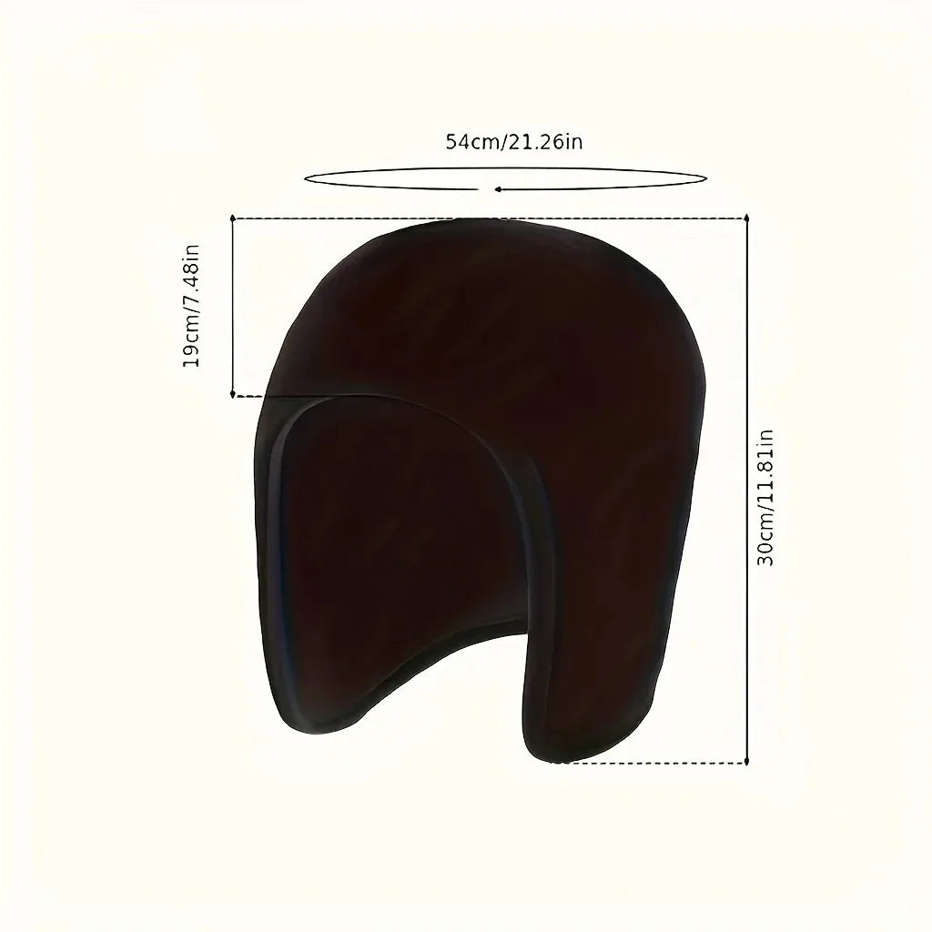 Winter Double-Layer Fleece Hat – Warm Cycling Ear Cover