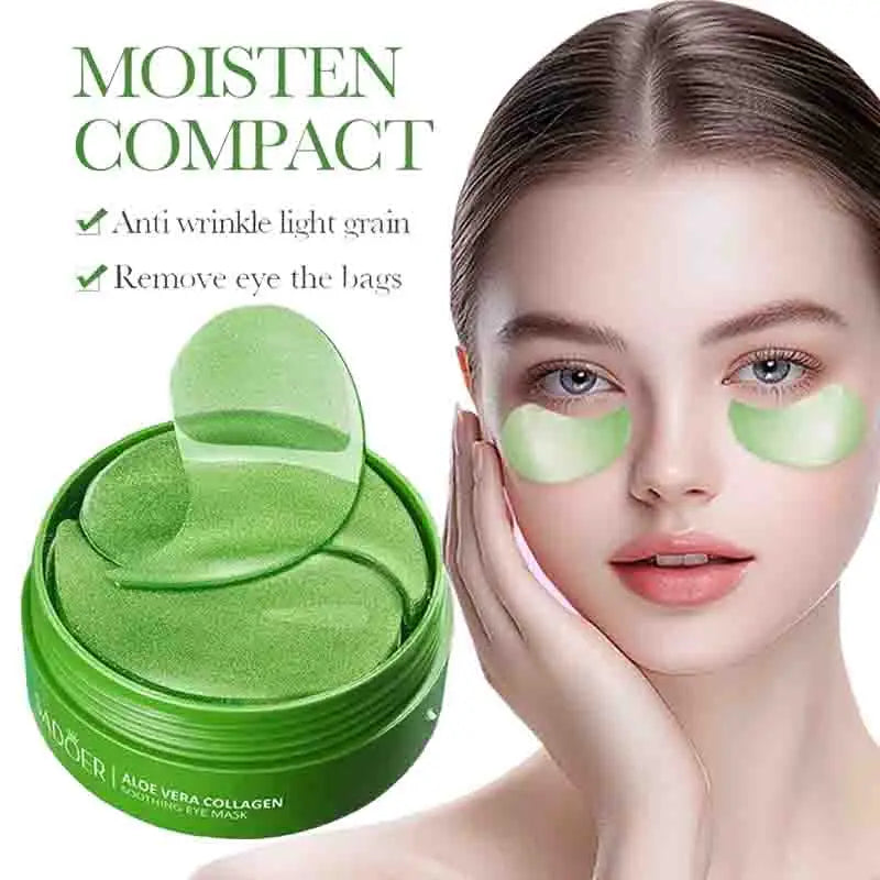 BIOAQUA 60pc Aloe Vera Collagen Eye Masks – Dark Circles & Bags