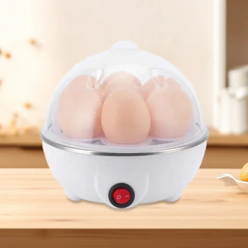 Mini Electric Egg Cooker – 7-Egg Steamer, Auto Shut-Off