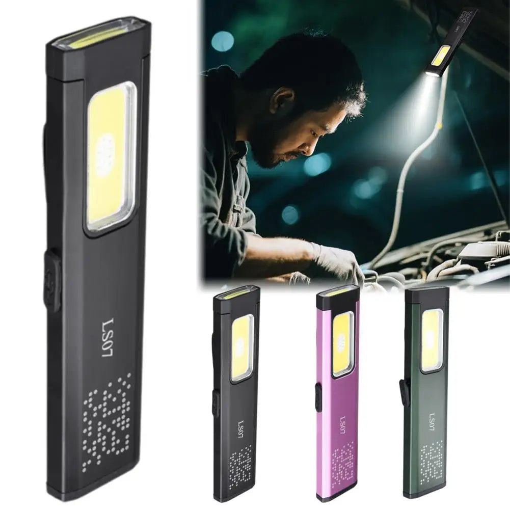 Mini Magnetic LED Pocket Flashlight – 800LM, 6 Modes, USB-C