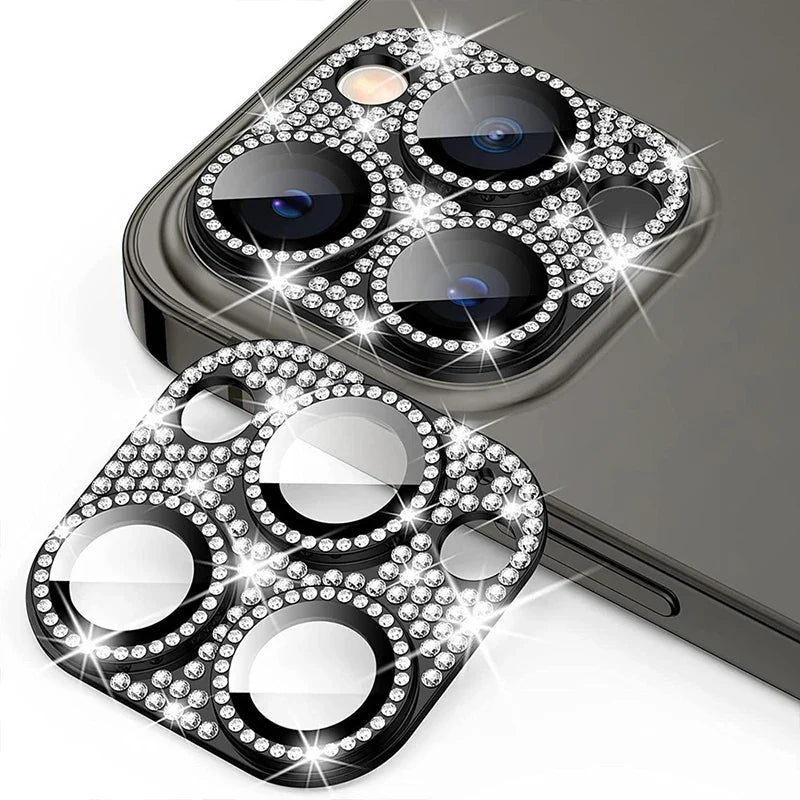 Diamond-encrusted Integrated Lens Film iPhone15 16 Promax Accessories