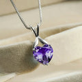 Huitan Heart CZ Pendant Necklace – Women's Fashion Jewelry