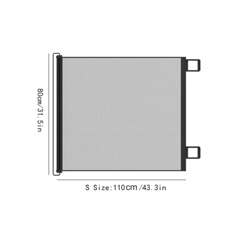 Retractable Pet Gate No-Drill Safety Mesh Fence | 3 Sizes
