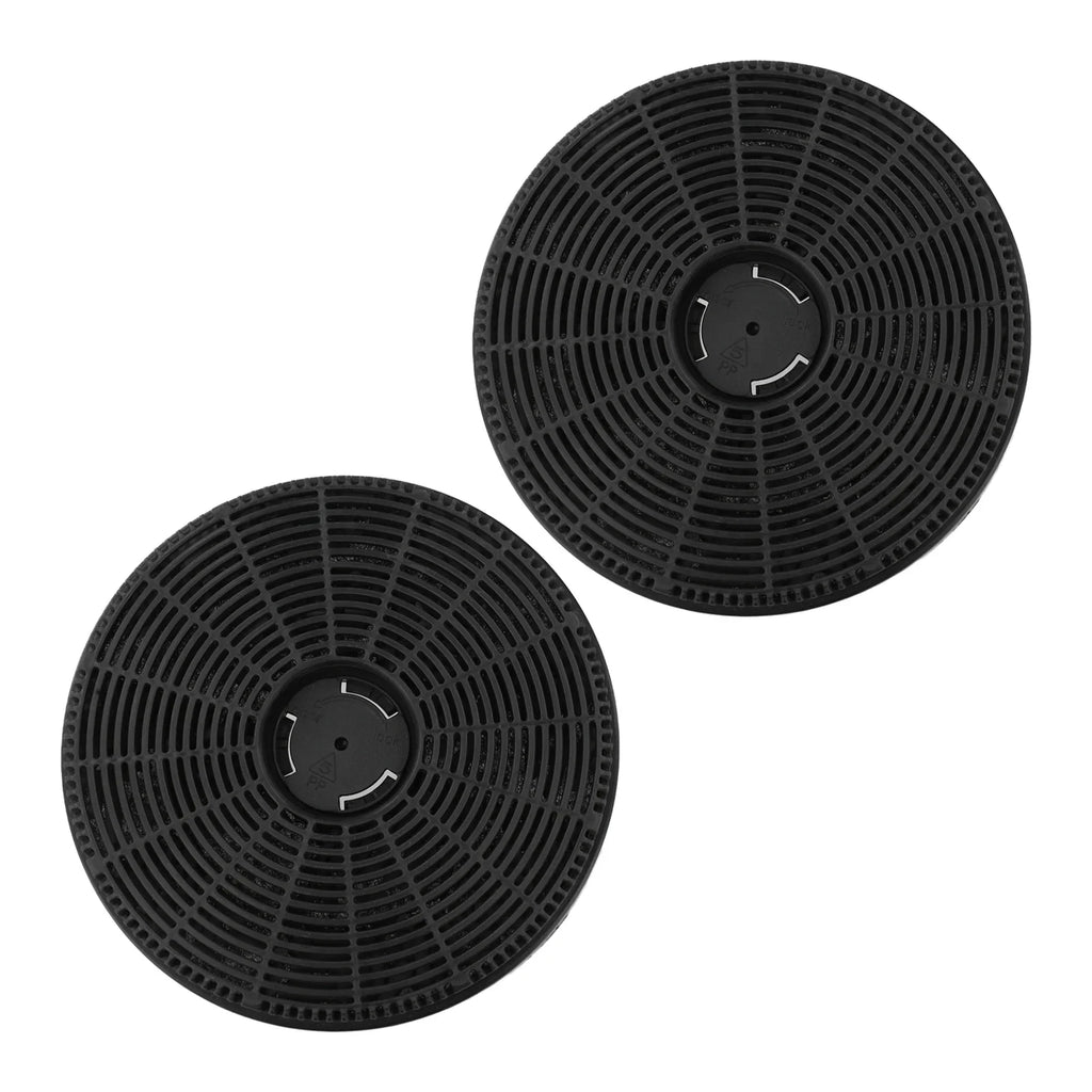 2-Pack Activated Carbon Range Hood Filter 160×30mm Round