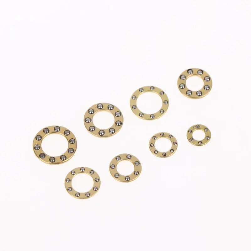 Mini Plane Axial Bearing Ceramic Steel Ball Thrust Copper Support