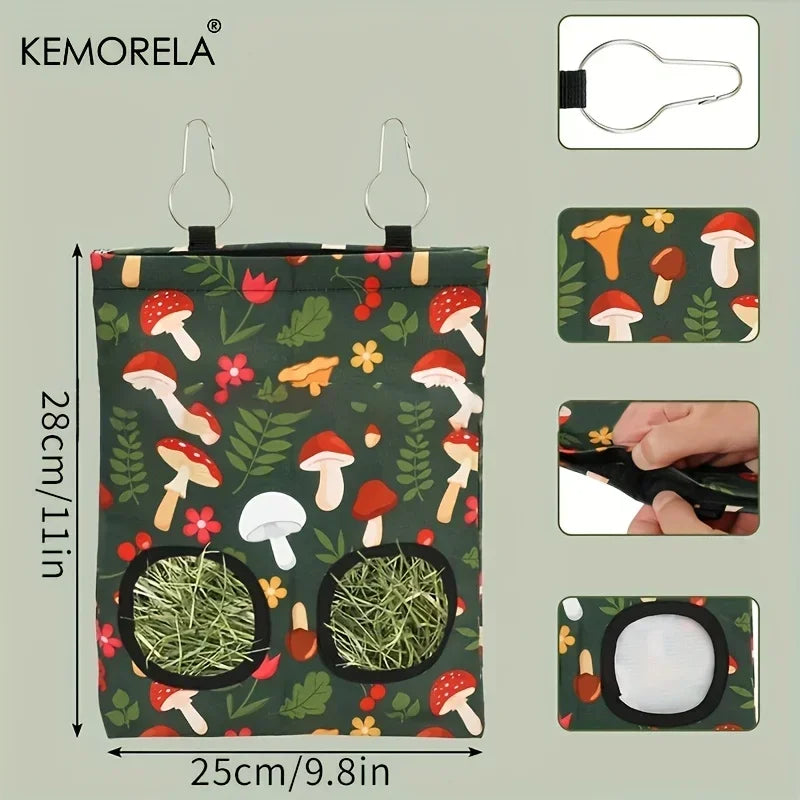 Rabbit Hay Feeder Bag 2 Holes – Guinea Pig & Small Pet Feeder