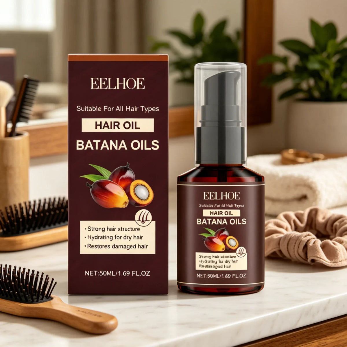 EELHOE Batana Hair Oil – Anti-Frizz Deep Nourishing Repair