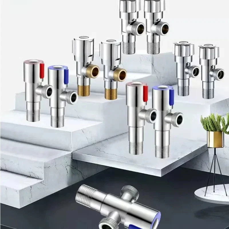 Stainless Steel Hot & Cold Angle Valve | Triangle Stop Valve