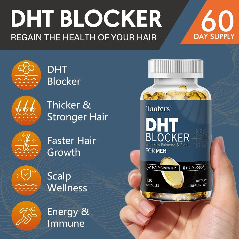 DHT Blocker Hair Growth Supplement – Saw Palmetto & Biotin