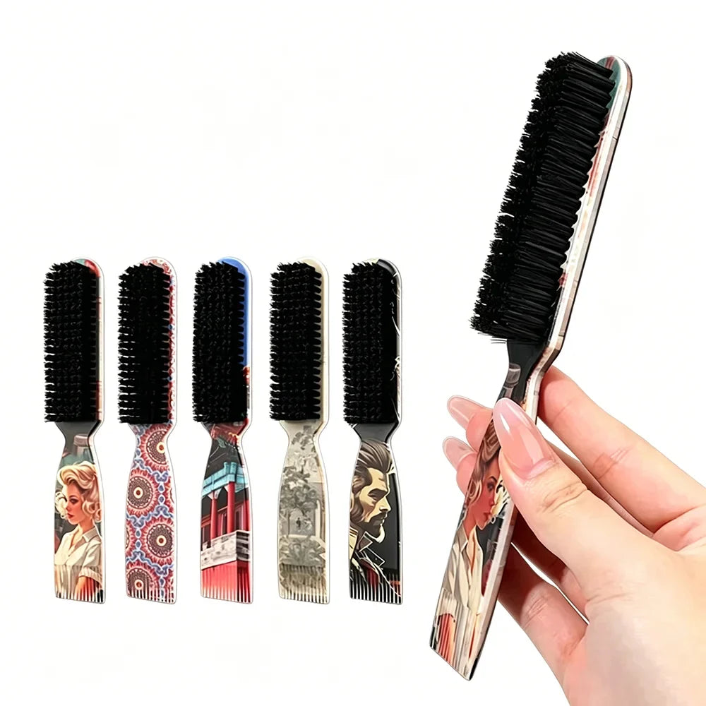 Retro Print Anti-Static Hair Comb – Men's Styling & Detangling