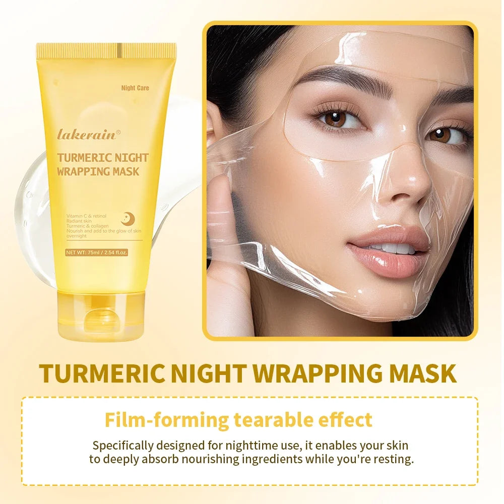 Kojic Acid & Turmeric Overnight Peel-Off Mask – Glowing Skin
