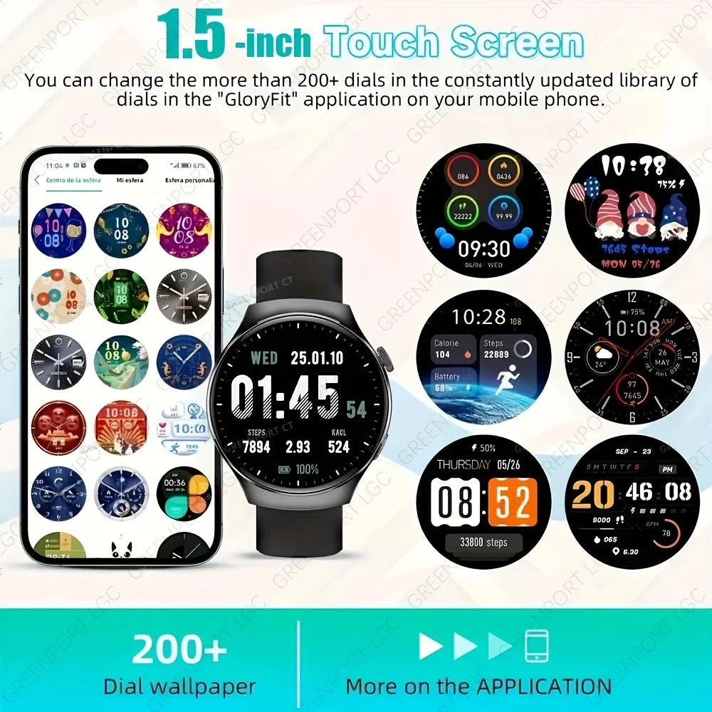 ERUN Smartwatch 1.5" Touch Screen – Call, Sport & Sleep Tracker