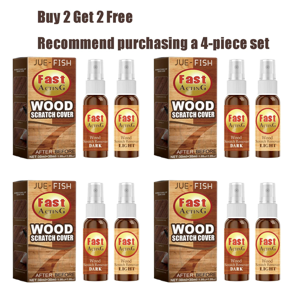 Jue-Fish Wood Floor Scratch Repair Agent | Restore & Protect
