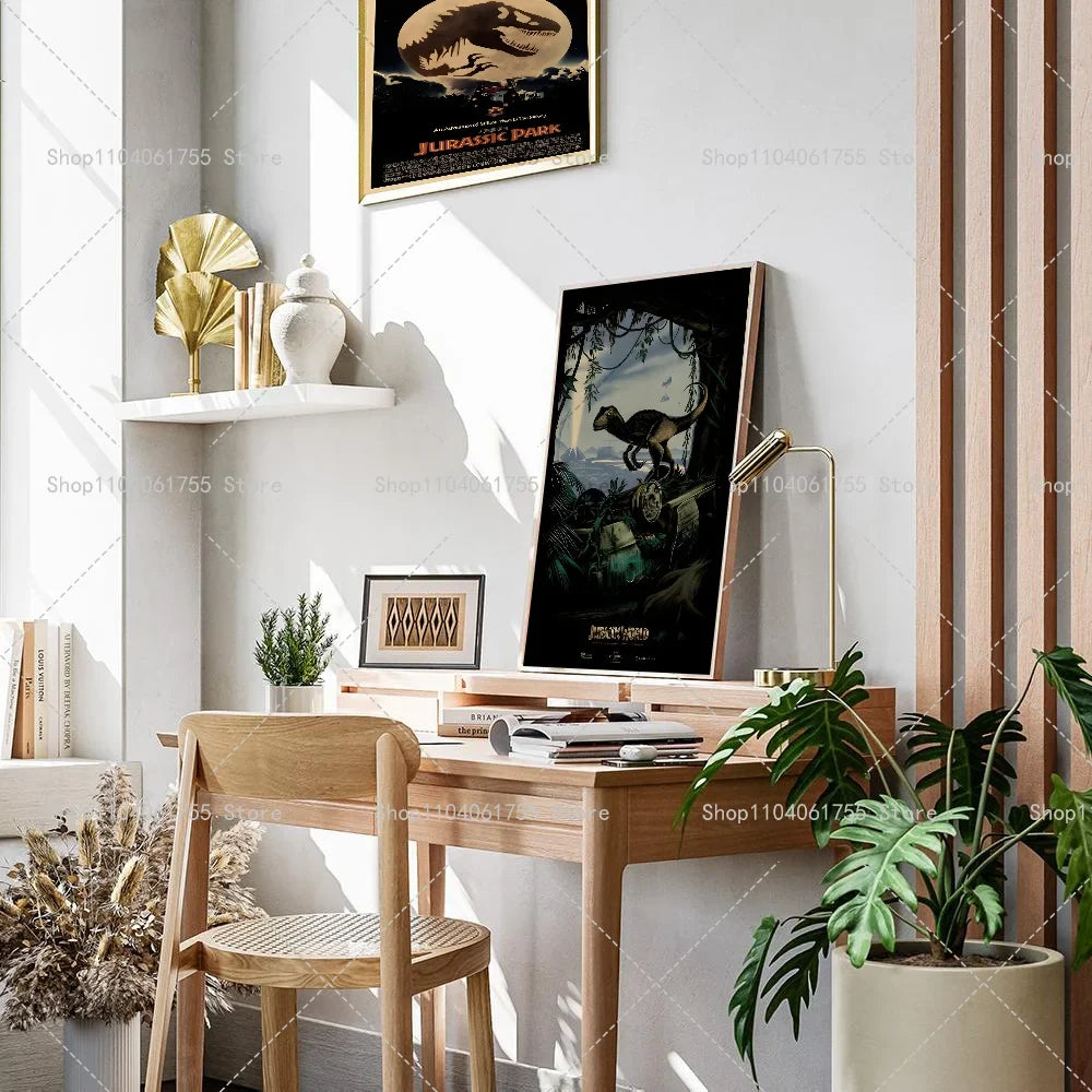 Dinosaur Jurassic Park Wall Poster – Waterproof Self-Adhesive Art