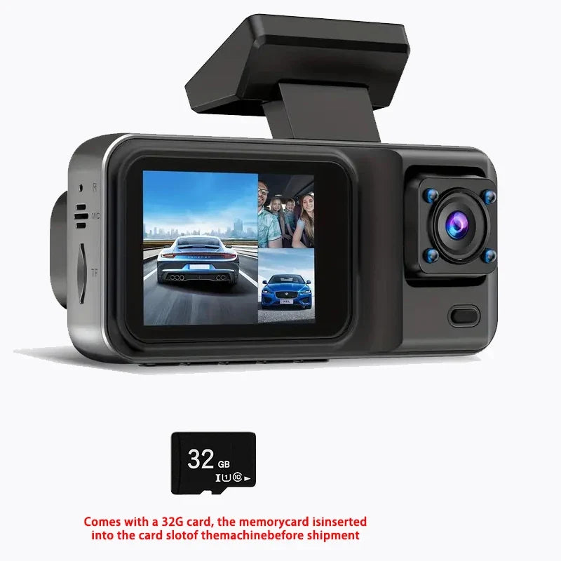 Baideluo 1080P Dual Lens Car Dash Cam DVR + Optional Rear Camera