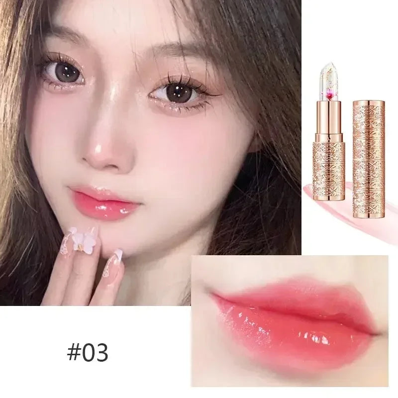 Color-Changing Crystal Jelly Lip Balm – Waterproof & Moisturizing
