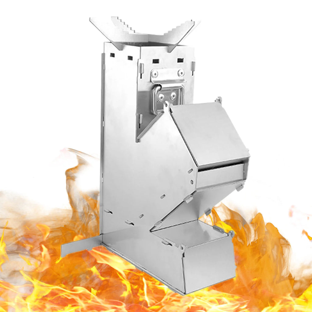 Camping Mini Wood Stove Portable Tent Firewood Detachable Burner