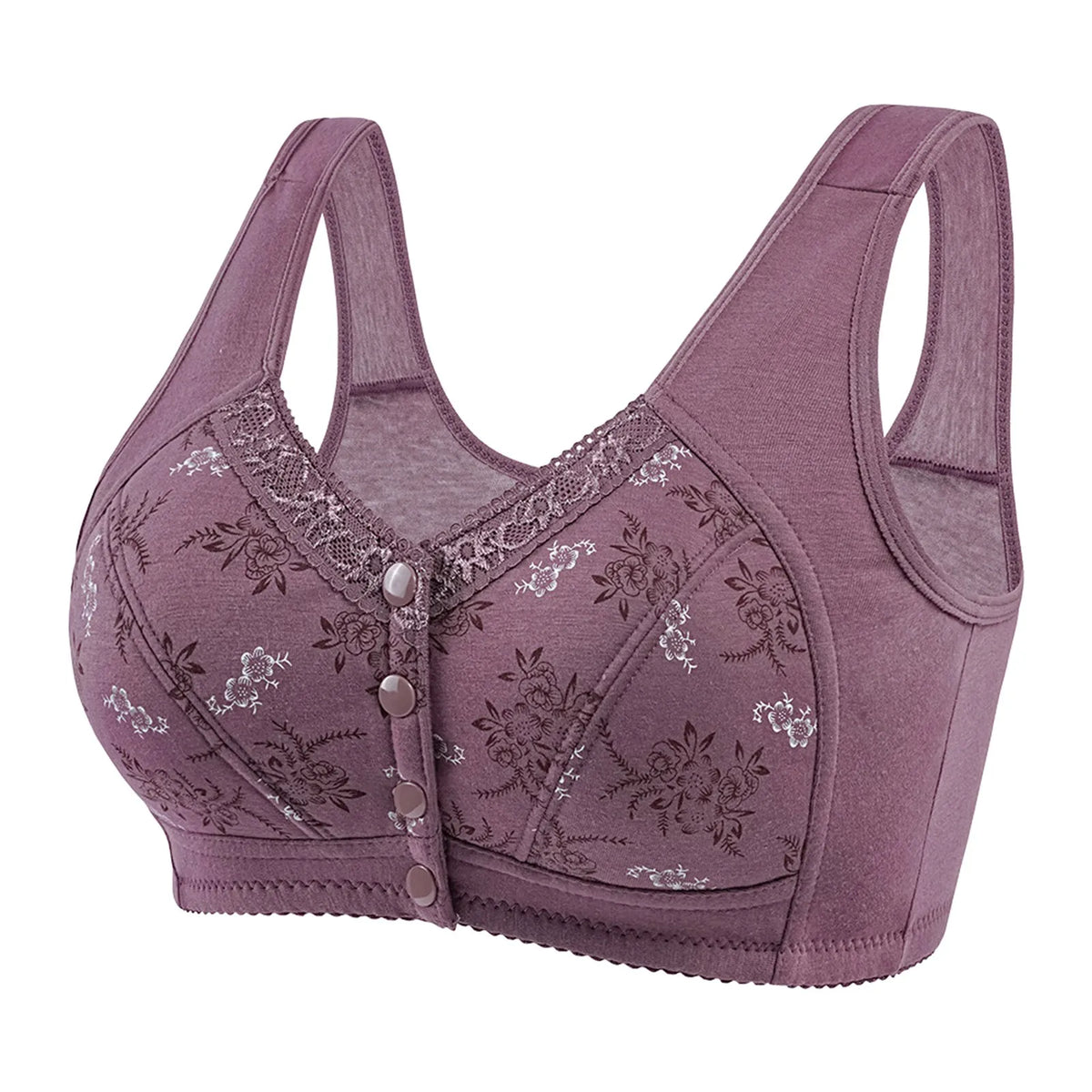 Women's Wire-Free Front Closure Lace Bralette | Comfort Fit