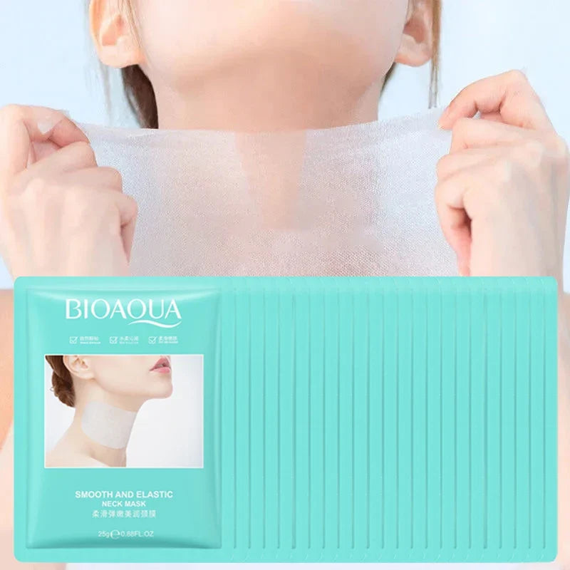 BIOAQUA Collagen Neck Mask 20pcs – Firming & Brightening