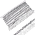 15 Yds Metallic Fringe Tassel Trim Glitter Lace Ribbon 1-1/4"