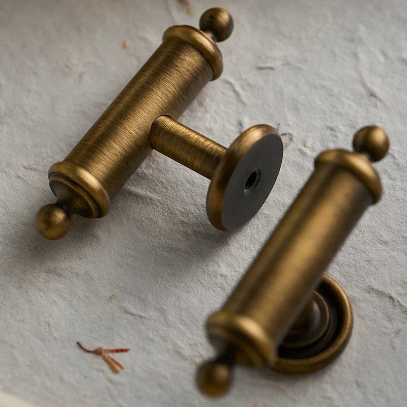 French Antique Bronze Brass Cabinet & Drawer Handle