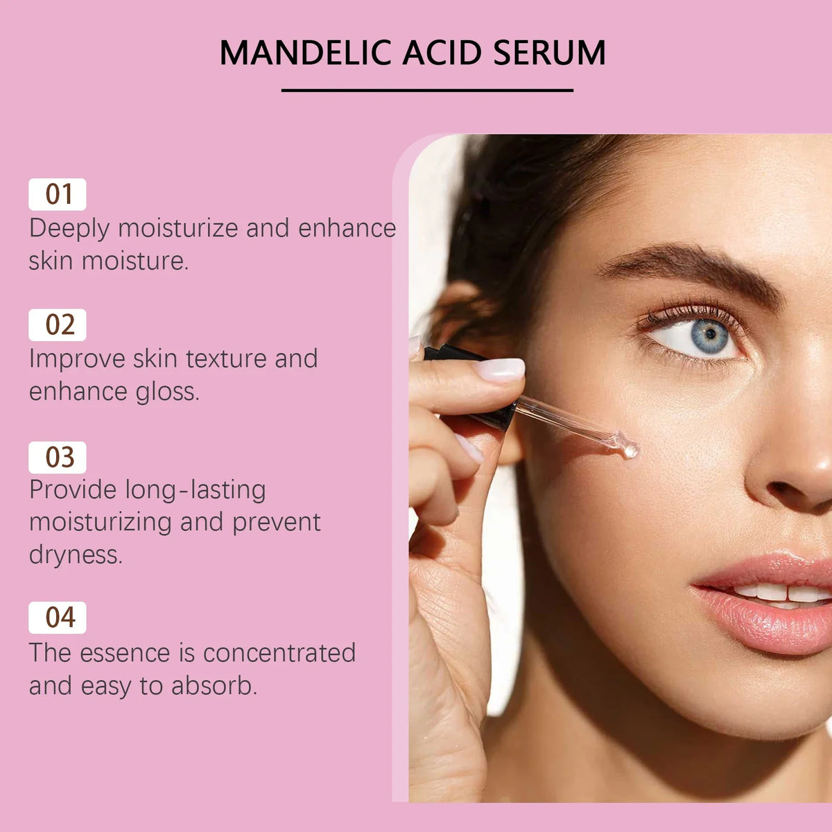 Mandelic Acid Face Serum – Exfoliate, Brighten & Moisturize 1oz