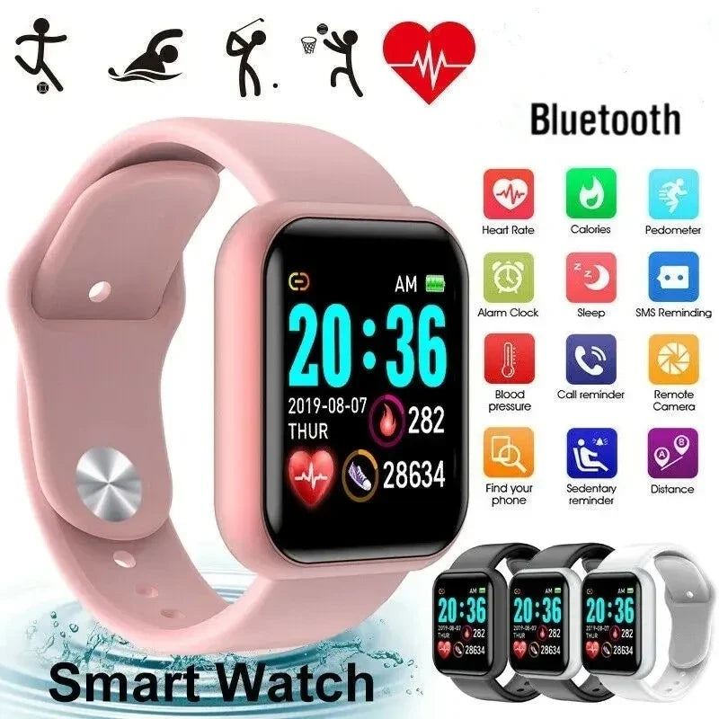 Bluetooth Smart Watch – Fitness Tracker, Heart Rate & Sleep Monitor