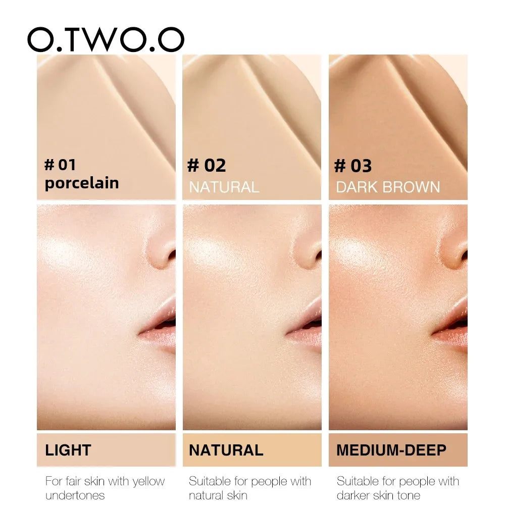 O.TWO.O Full Coverage Liquid Foundation – Oil-Free BB Cream