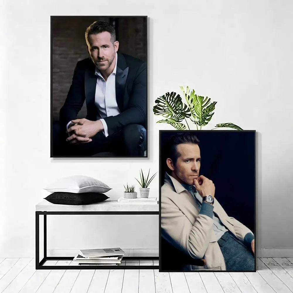 Ryan Reynolds HD Art Poster – Waterproof Sticky Wall Decor
