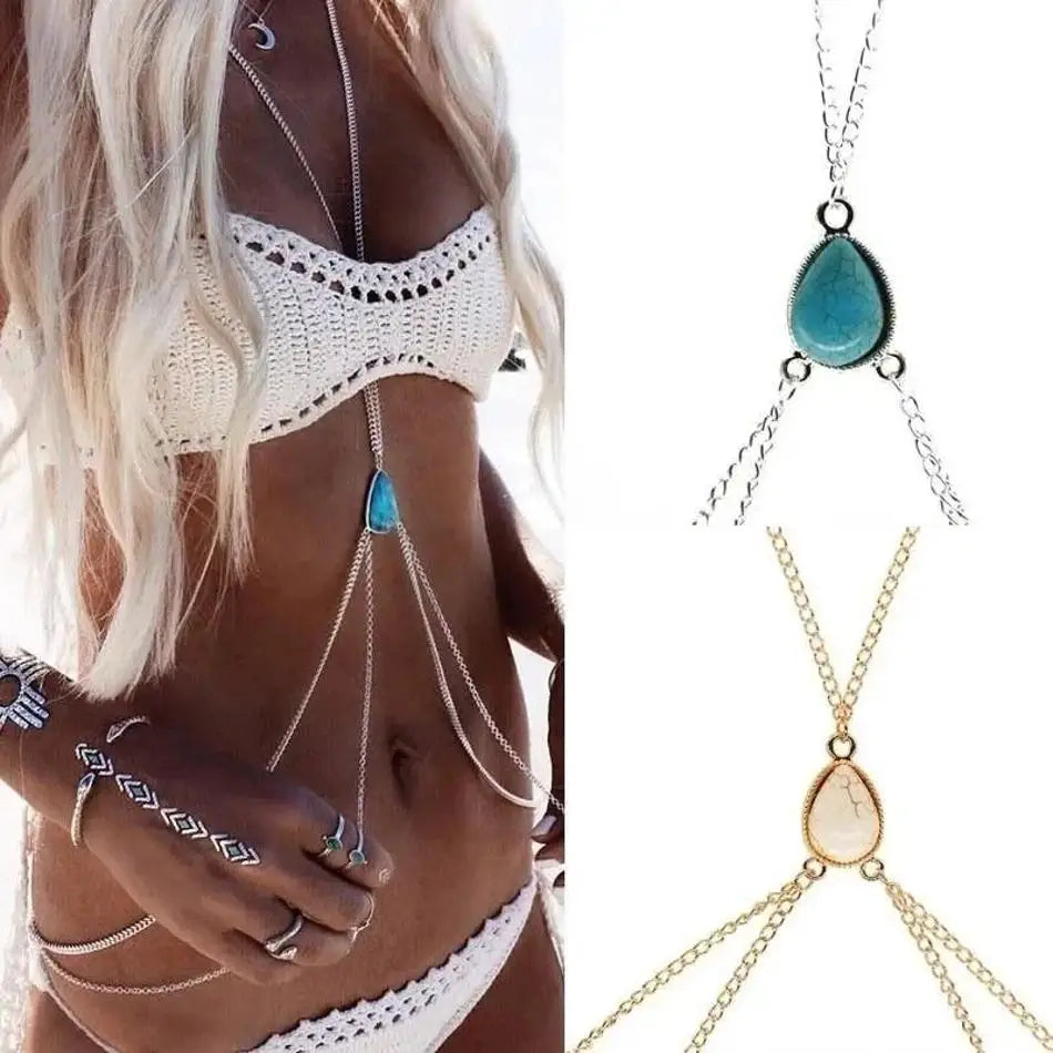 Multilayer Tassel Bead Belly Chain – Crystal Waist Body Jewelry