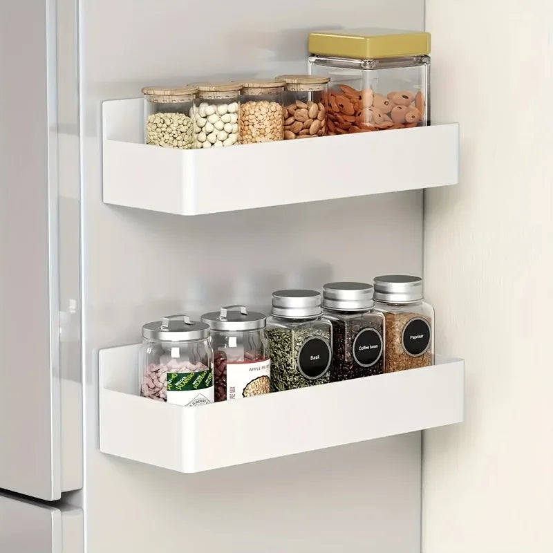 Magnetic Fridge Baskets Set of 2 – Kitchen Storage Rack