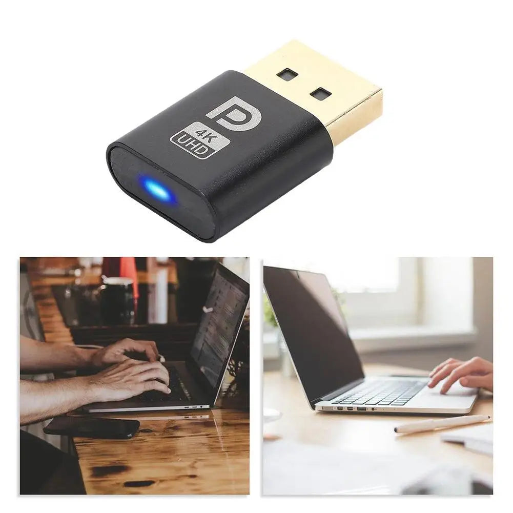 4K DisplayPort Dummy Plug | EDID Headless Virtual Display Adapter