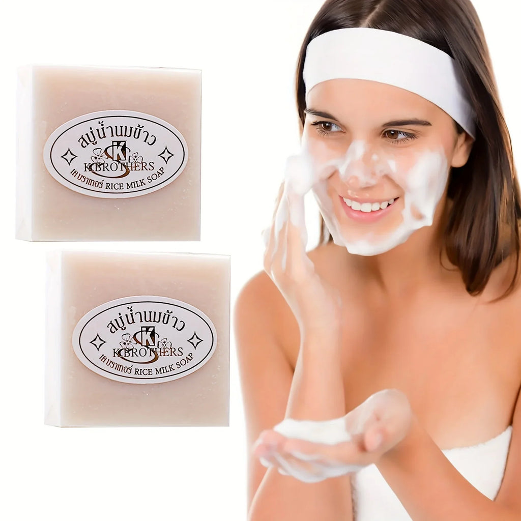 Milk & Rice Essential Oil Handmade Soap – Deep Cleansing 60g