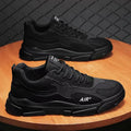 YBQJOO Men's Mesh Breathable Low-Top Platform Sneakers