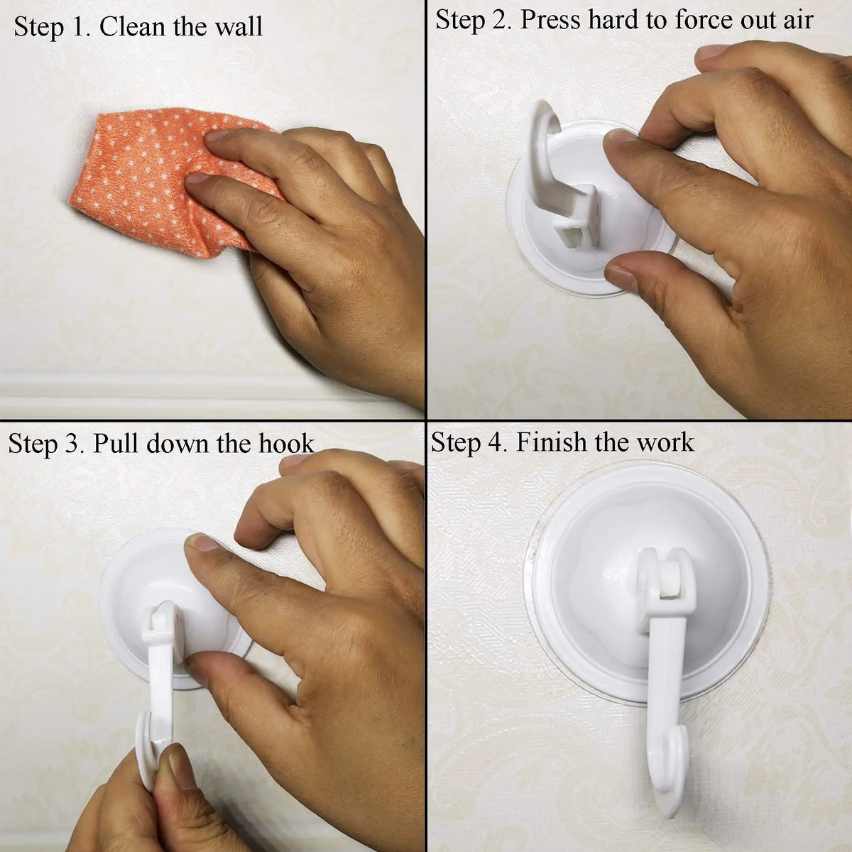 Vacuum Sucker Hook Heavy Duty Bathroom Living Room Kitchen Hanger