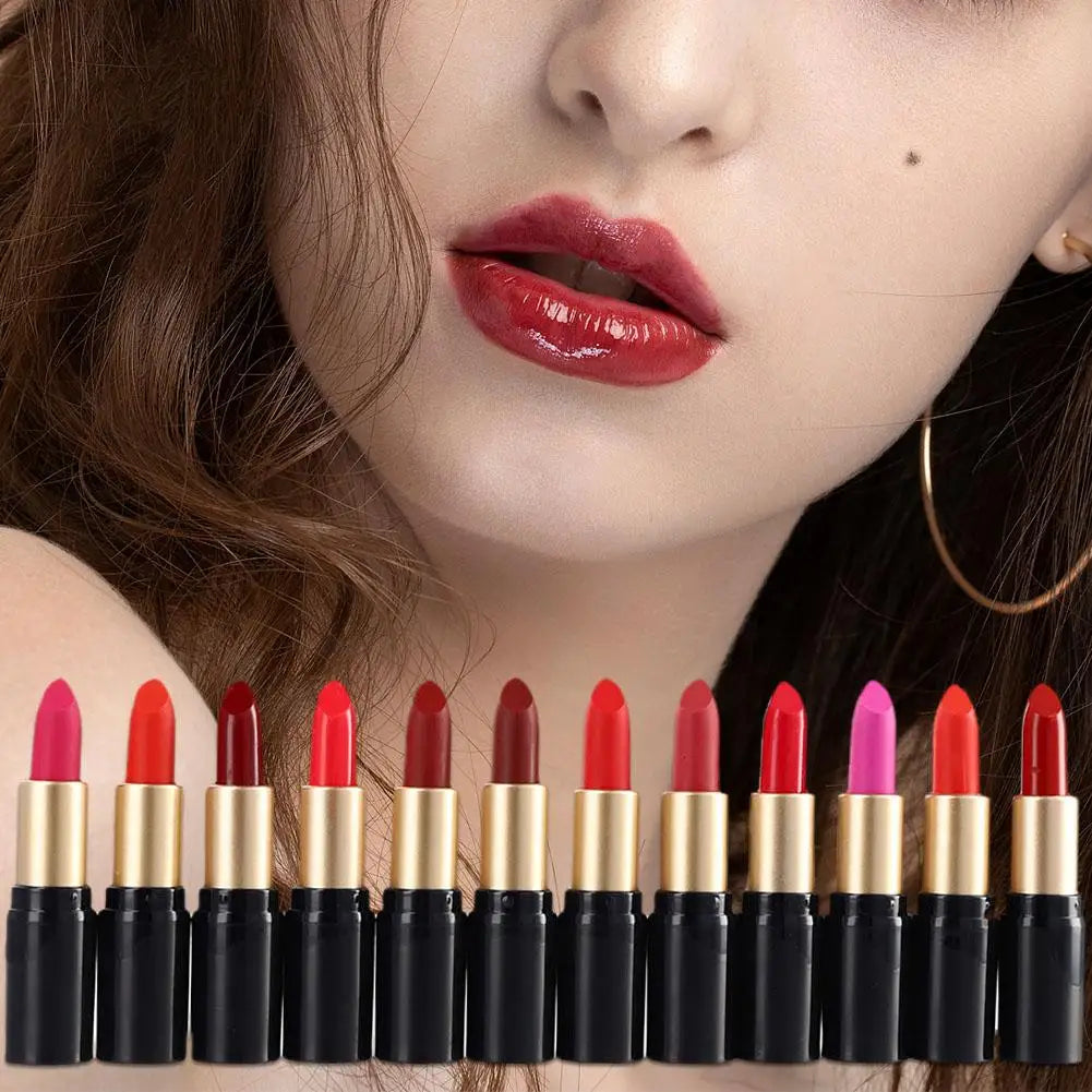 Matte Velvet Lipstick – Waterproof Long-Lasting 12 Shades